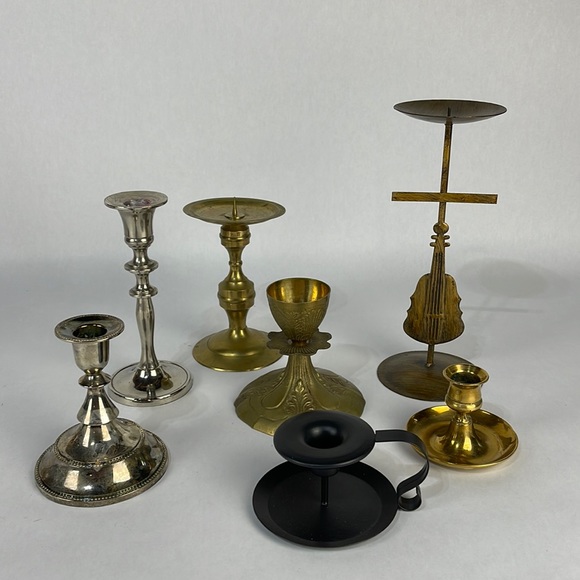 Other - Lot of 7 Vintage Candle Holders.